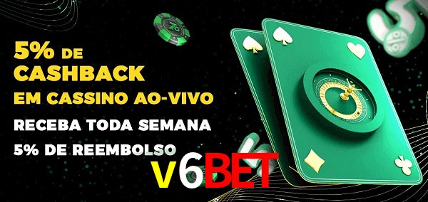 Promoções do cassino ao Vivo v6bet