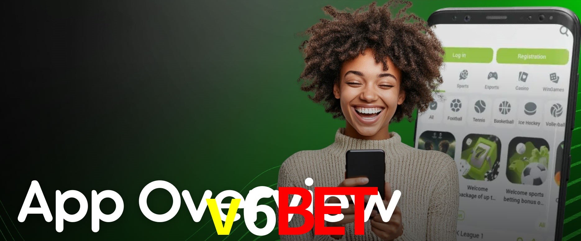 APP oficial da v6bet para mobile
